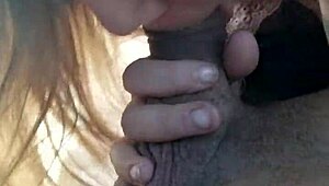 is this big ass cheating thot sucking cock in car?