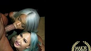 curvy nina kayy and lissa aires lead gangbang with big black cocks pounding fat asses and tits