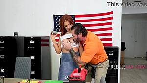 British Milf Elise London Fucks Indian Worker Joey Freeusema Office Outdoor Public Pussy Groping At Work