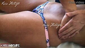 Hey that hot tanned massage on big tits ass feels so damn sexy wanna be my masseuse babe