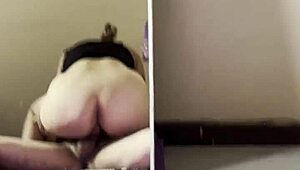 POV Amateur Passionate Skirt Sex with Socks On