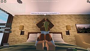 roblox slut chokes on monster cock then gets hardcore fucked