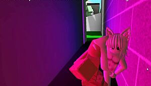 shy girl spreads crotch wide behind shop begging for rough sex