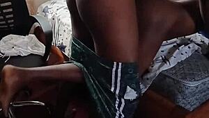 Full hardcore doggystyle ravages petite village girl in sheer top moaning loud.