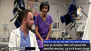 freshman jackie banes spreads legs as nurse forces hitachi vibrator deep for mandatory gaping orgasm