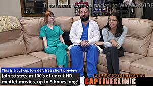 What secrets hide in Ditria Rose's latex-gloved lesbian clinic exam?