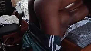 Full hardcore doggystyle ravages petite village girl in sheer top moaning loud.