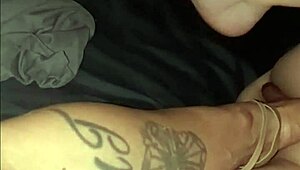 curvy homemade babe fingers shaved wet pussy in teasing group play.