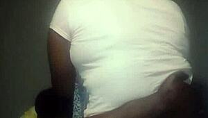 ebony stepsis spreads big ass for monster bbc pounding