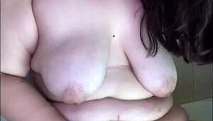 fucking myself hard in the bathroom with toys till orgasm hits my fat ass pussy