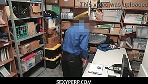 Police officer seduces perp monica sage but who's really naughty at work?