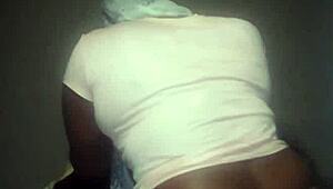 ebony stepsis spreads big ass for monster bbc pounding