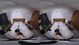 Blonde Big Tits Bombshell Fucked Hard In Dark VR Room