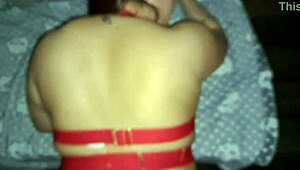 outdoor forest milf takes bent over creampie from huge dildo!