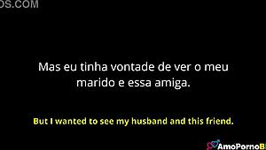 Ever fantasize watching hubby with your big ass mature Brazilian milf friend in hot cuckquean clit blowjob action?