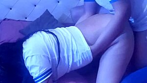 young mexican student trades intimate moment with classmate for gift in homemade clip