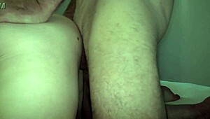 kiwi milf slut hair pulled onto master's cock for hard creampie guzzle