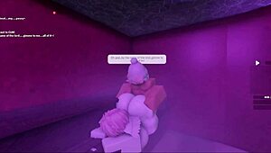 i'm bent over in the steamy sauna taking that lady's monster cock deep in my hole