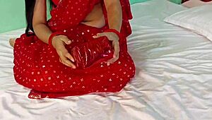 bhabhi, your devarji's huge surprise dildo stretches your wet creamy pussy gapagap hard