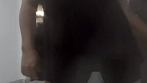 check out this latina amateur dancing sexy with her dildo toy