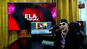 binho licks that pink teen pussy so good on podcast table ruan speechless as she takes control