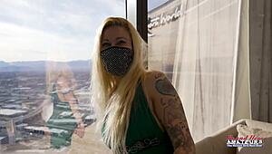 WOW INKED BLONDE MILF CINDY CRAWFORD SLURPS RIMJOB DEEPTHROATS SWALLOWS EVERY DROP SLOPPY!