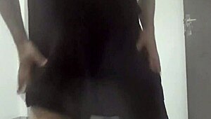 check out this latina amateur dancing sexy with her dildo toy