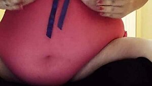 chubby fox rides bad dragon buttplug solo with cum lube dripping