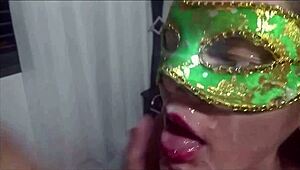 Mature Hairy Milf Begs for Lovers' Cum Loads in Her Mouth