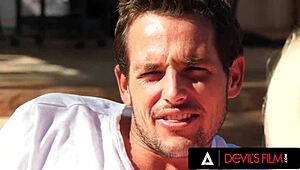 gorgeous luna star squirts nonstop riding monster cock outside devilsfilm 🌟💦🍆