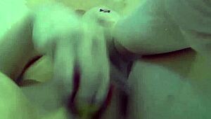 Sexy Nadia soaps big tits and pussy in bath with rubber duckies