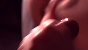 My Wife Warms Up Her Shaved Pussy Close-Up Before I Creampie It Fully