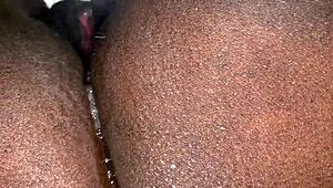 Petite Ebony Nympho Fights Big Black Cock Till Moaning Orgasm Over Tyson Rig