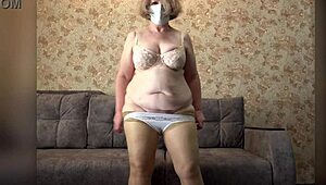 wanna see this mature bbw's big ass shake in new panties? pawg milf tries on lingerie