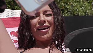 Exhibitionist April Olson Busted Big Tits Cop Pounder Pound