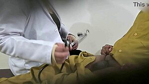 doctor gets cozy with his patient