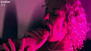 Girls, don't you love licking feet and hairy armpits with your bisexual blonde latina milf goddess friend?