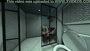 gf crashes shower demanding my monster cock deep inside