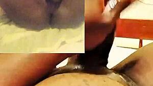 sexyjayla254 masturbating sensual from back front big black cock cumshot close up view