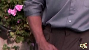 damn babe, that cheating husband wrecked your big tits outdoors with anal