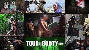 muslim prostitute on tour of booty sucking my huge american soldier cock deep military style