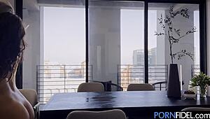 submissive teen lexi victoria begs for rough doggystyle pounding on her big tits and ass