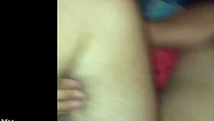 Strap-on pegging pounds boyfriend while stroking to hard cum