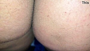 Mature BBW Housewife Strips Sensual Dance Teasing Huge Ass for Hubby's Friend