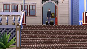 Hot BLONDE TEEN invites colleague home for CREAMPIE study fuck