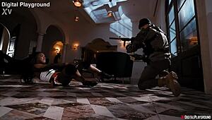 whoa, digital playground's vigilante city trailer packs big tits blowjob fantasy