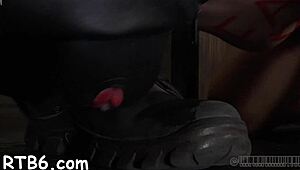 oh god this femdom contest has her bound and bent over taking sloppy cock while he sucks her pussy