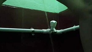 close up tongue diving into wet shaved pussy lips for intense licking pleasure