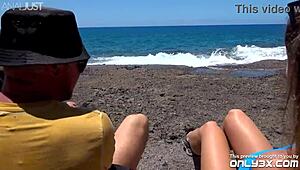 bella modele's fierce beach anal destruction