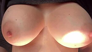 italian milf artemisia love bounces huge natural tits in hot solo closeup